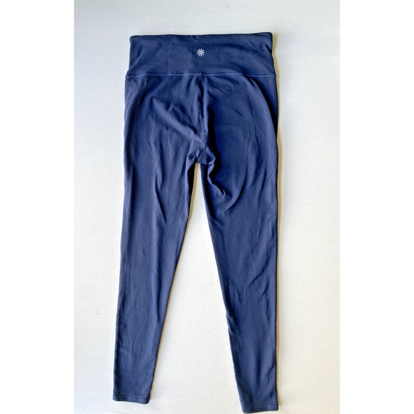 Athleta Leggings Womens Size Medium Navy Blue Skinny Stretchy Workout Gym Pants - Picture 2 of 9